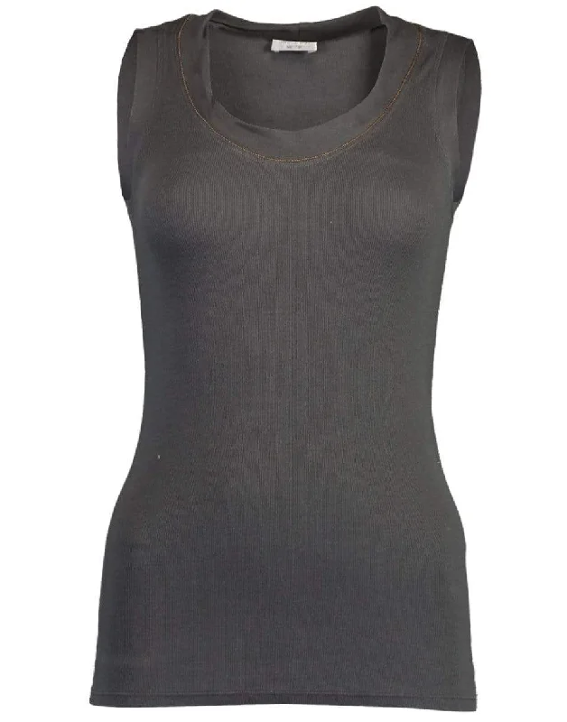 Sleeveless Monili Ribbed Tank seamless tank top
