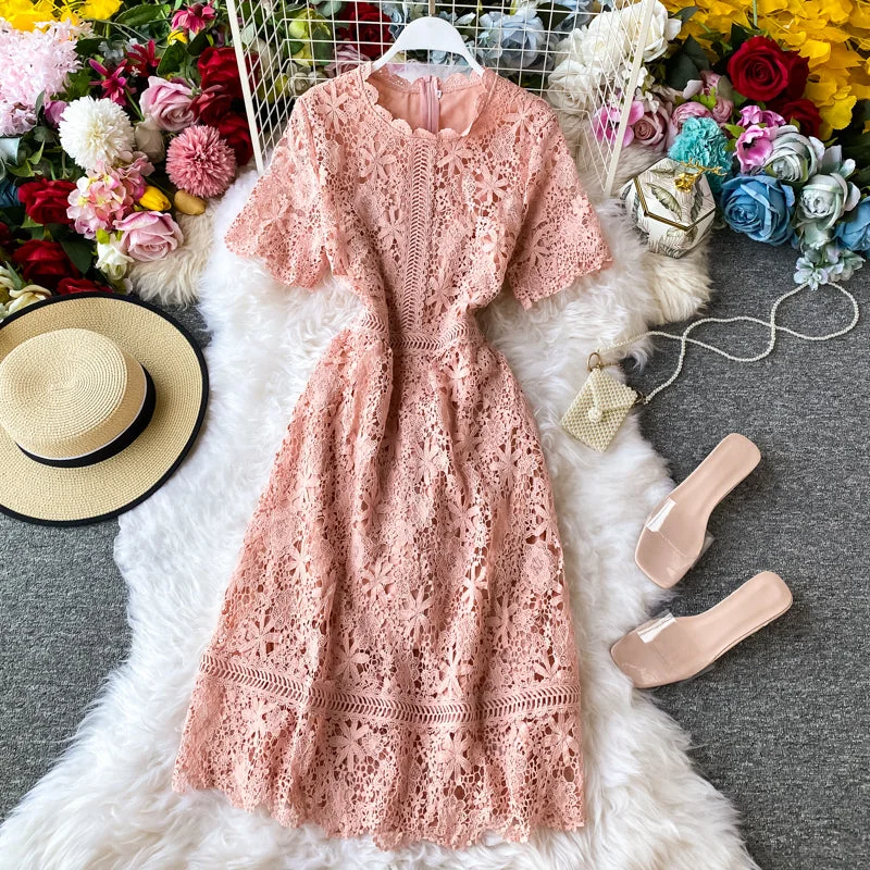 Knee length lace sweet fairy skirt  3403 denim skirt classic