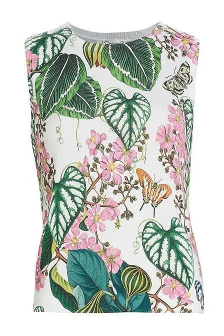 Mixed Botanical Garden Tank gold tank top