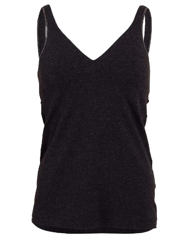 Monili Strap Jersey Tank mint tank top
