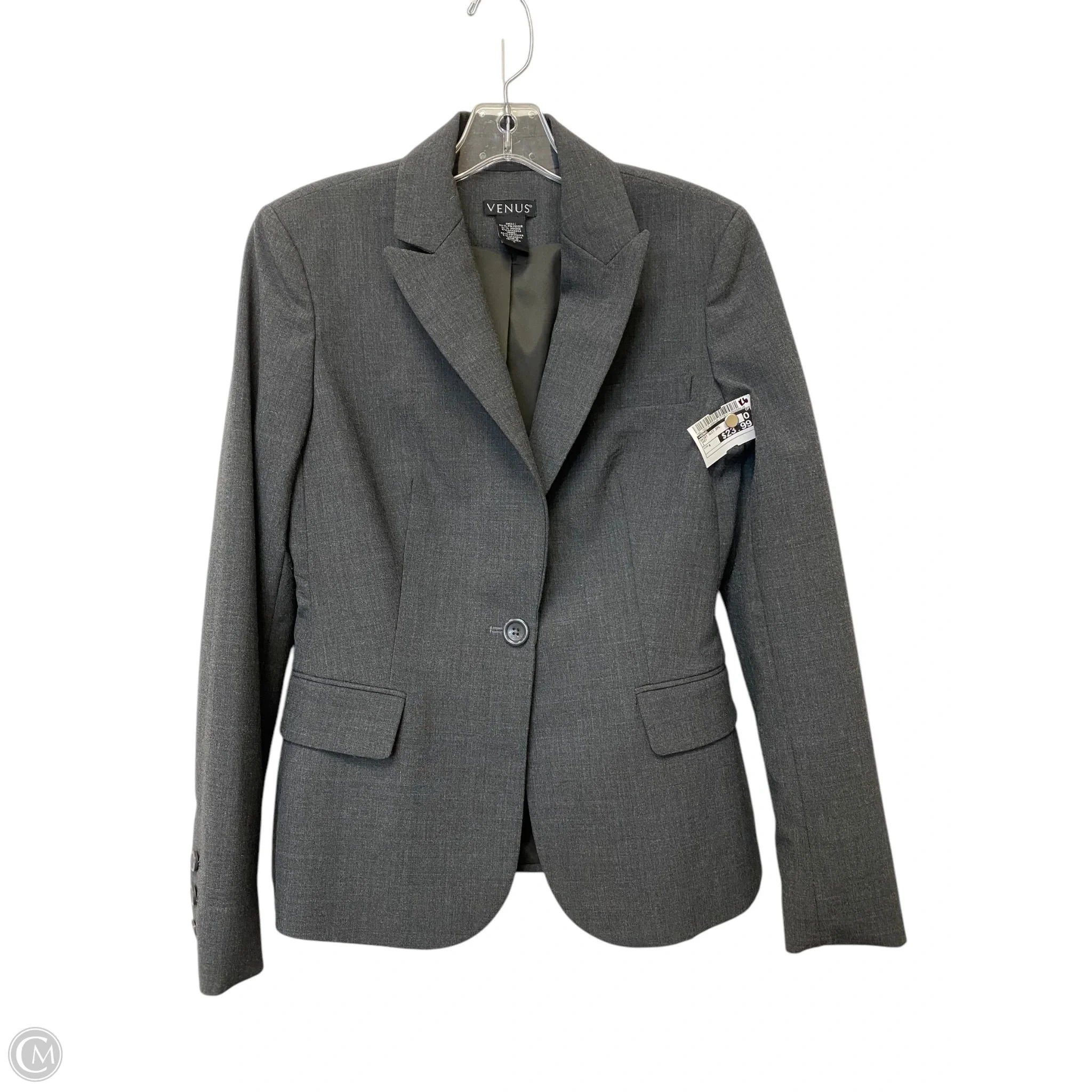 Skirt Suit 2pc By Venus In Grey, Size: 4 leather skirt sleek