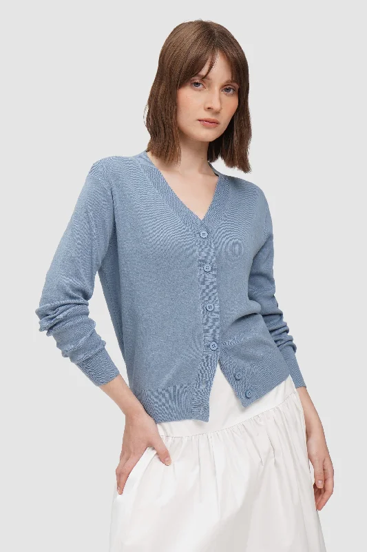 V-Neck Cardigan Chenille Brocade Lace