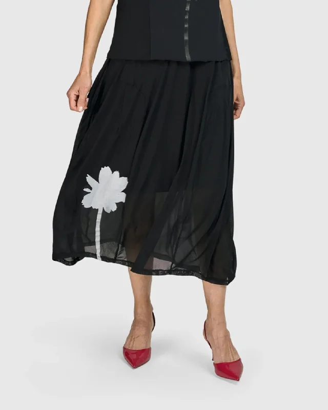 Tekbika Antoinette Flared Cocoon Skirt, Tulle lace skirt elegant