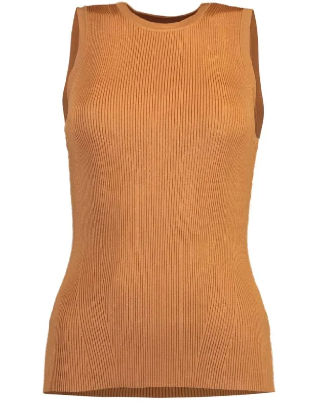 Andie Knit Racer Tank one shoulder tank