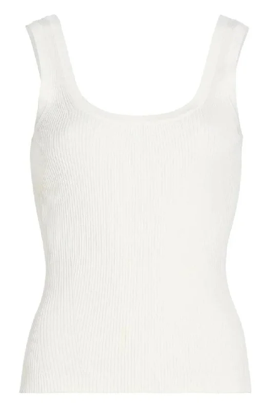 Ribbed Scoop Neck Tank relaxed fit tank