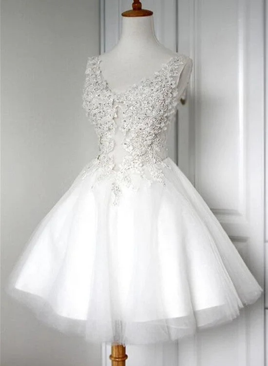 White Graduation Dresses, Short Party Dress, Lovely White Prom Dress Chiffon Maxi Beach White Graduation Dresses, Short Party Dress, Lovely White Prom Dress Chiffon Maxi Beach