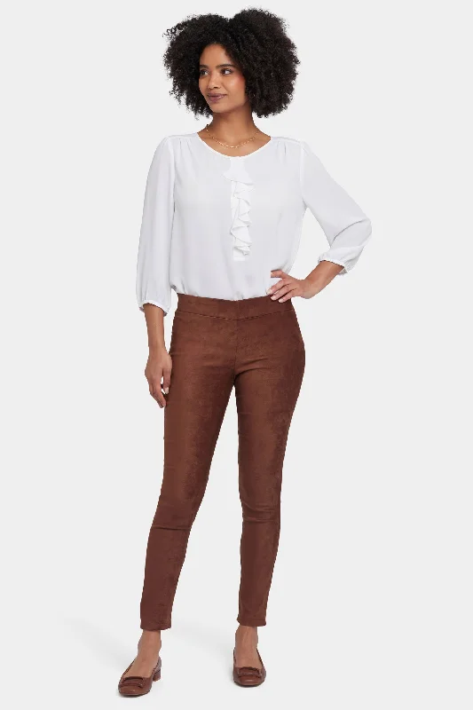 Basic Legging Pants - Coffee Bean Elegant Silk Pants