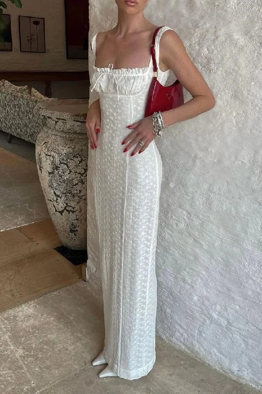 Elegant White Straps Sheath Long Party Dress Chic Birthday Dress, DP4872 Tunics Chic fashionable Elegant White Straps Sheath Long Party Dress Chic Birthday Dress, DP4872 Tunics Chic fashionable