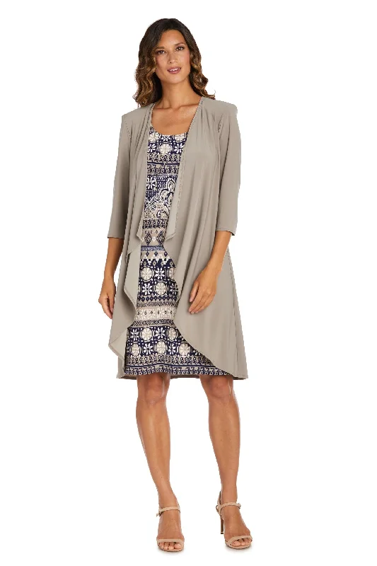 R&M Richards 9037P Short Petite Jacket Dress Mesh Jacket Canvas Jacket Denim Jacket