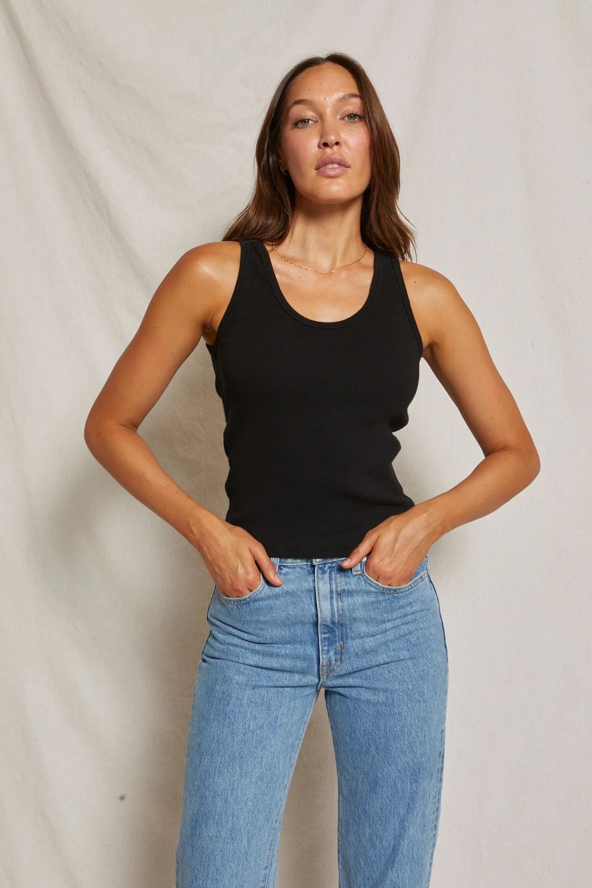 Perfect White Tee Debbie Tank flexible tank top