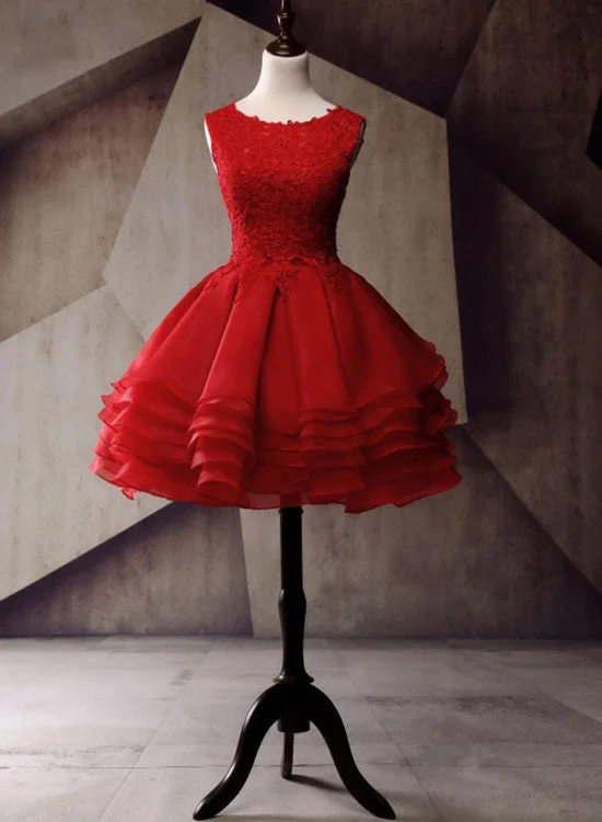Red Layered Homecoming Dresses, Cute Party Dresses, Formal Dresses Tunics Review highly Red Layered Homecoming Dresses, Cute Party Dresses, Formal Dresses Tunics Review highly