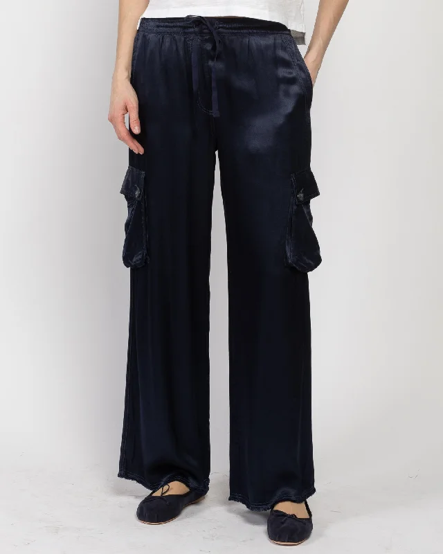 Mason Vintage Satin Pants Warm Wool Trousers
