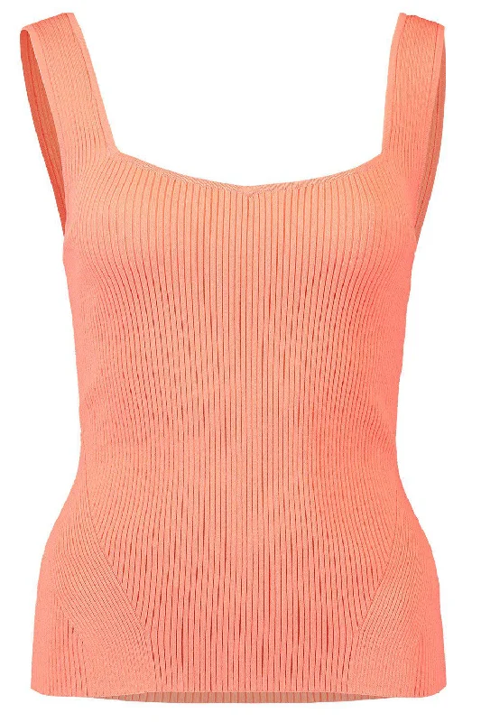 Asher Tank- Coral crossback tank top