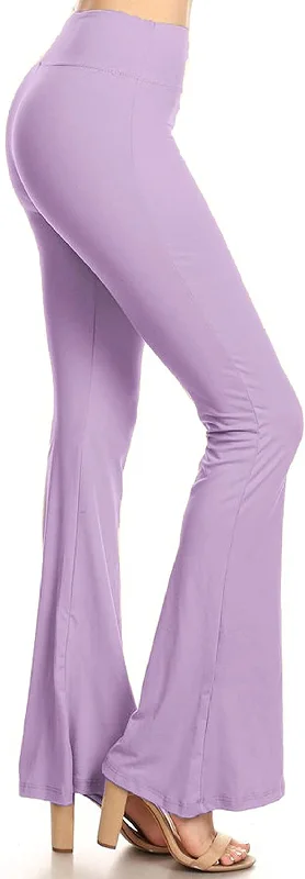 Leggings Depot Women's Flared Casual, Work, Lounge Palazzo Pants-Wide Leg Stretch Fit Pants Leggings Depot Women's Flared Casual, Work, Lounge Palazzo Pants-Wide Leg Stretch Fit Pants