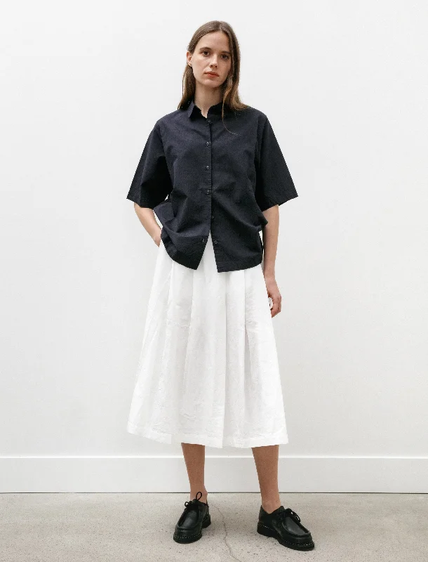 Bowling Skirt Lin Cot Off White breathable skirt fabric