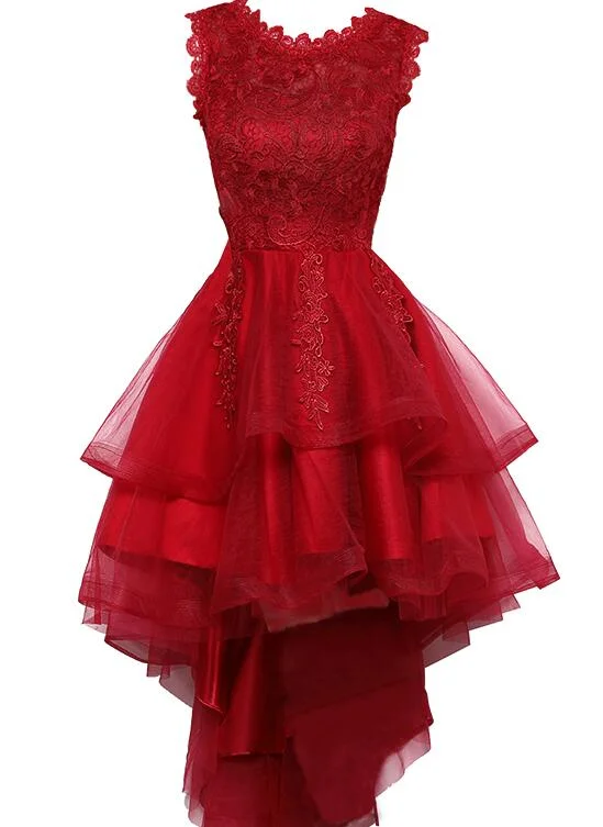 Cute Red High Low Dress, Red Party Dress , Homecoming Dress Tunics Favorite customer Cute Red High Low Dress, Red Party Dress , Homecoming Dress Tunics Favorite customer