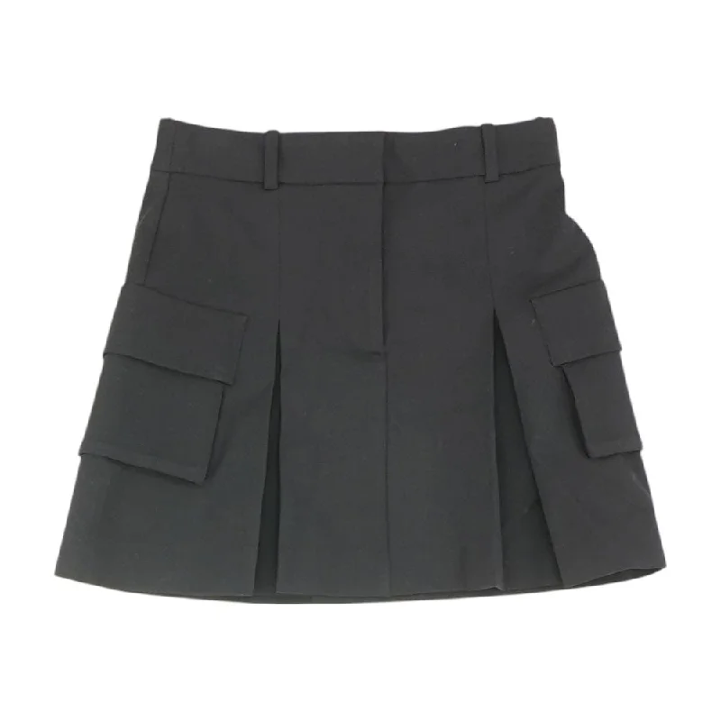 Black Solid Mini Skirt maxi skirt elegant