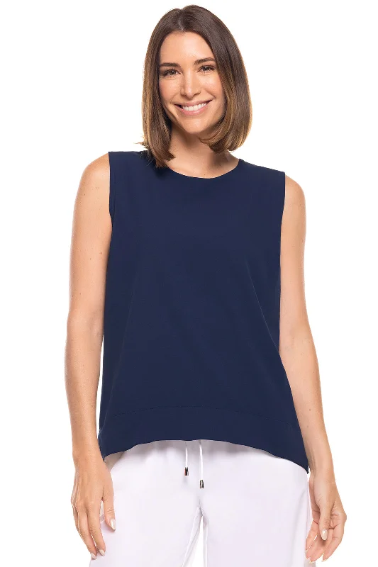 Women's St. Tropez Swing Tank Top | Navy basic tank top