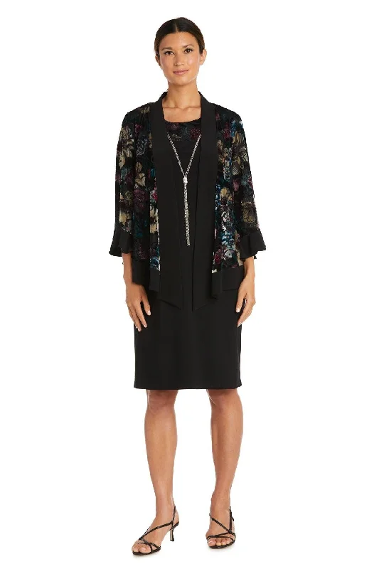 R&M Richards 7584P Short Floral Petite Jacket Dress Elasticated Jacket Padded Jacket Insulated Jacket R&M Richards 7584P Short Floral Petite Jacket Dress Elasticated Jacket Padded Jacket Insulated Jacket