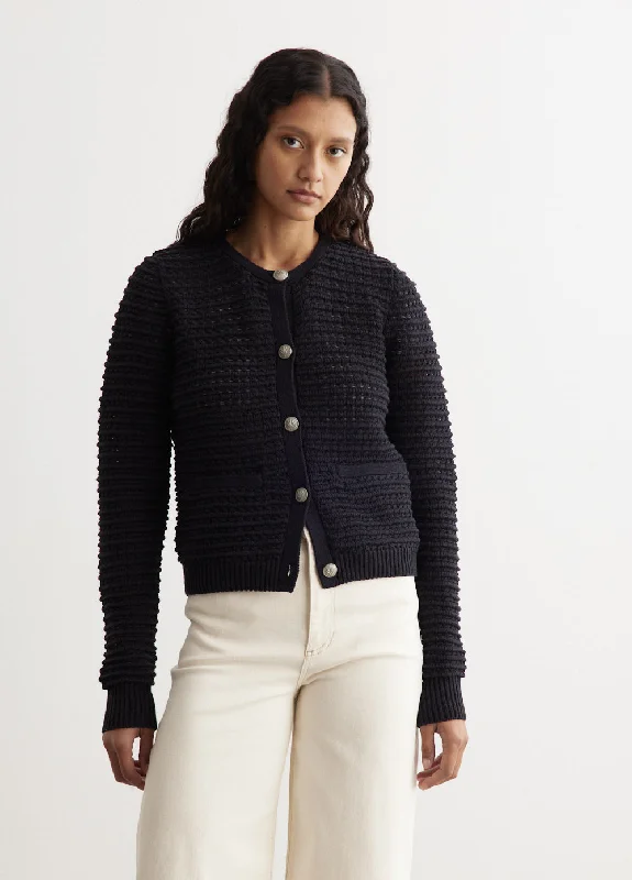 Marlee Cardigan Glossy Satin Silk