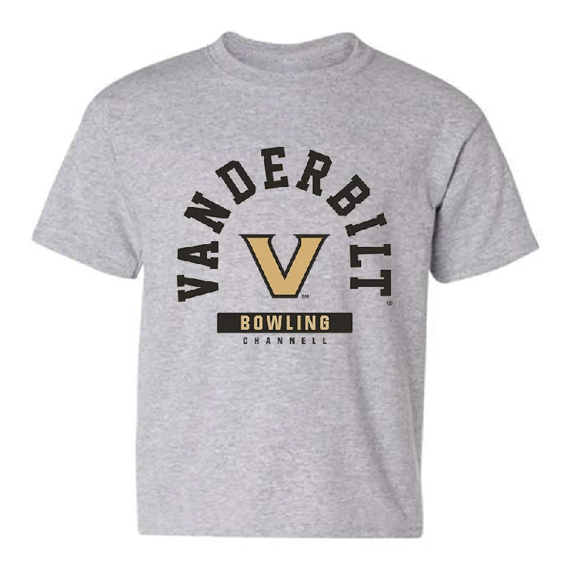 Vanderbilt - NCAA Women's Bowling : Kailee Channell - Youth T-Shirt Classic Fashion Shersey-- Welt Pockets Slit Pockets Vanderbilt - NCAA Women's Bowling : Kailee Channell - Youth T-Shirt Classic Fashion Shersey-- Welt Pockets Slit Pockets
