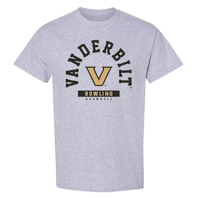 Vanderbilt - NCAA Women's Bowling : Kailee Channell - T-Shirt Classic Fashion Shersey-- Fitted T-Shirt Seamless Stretchy Vanderbilt - NCAA Women's Bowling : Kailee Channell - T-Shirt Classic Fashion Shersey-- Fitted T-Shirt Seamless Stretchy