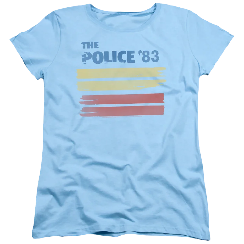 The Police 83 - Women's T-Shirt-- Fleece Nylon Spandex