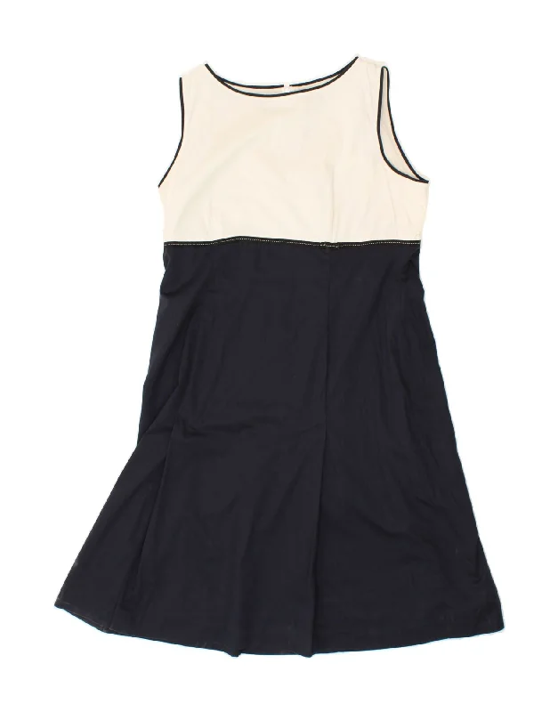 DANIEL HECHTER Womens A-Line Dress UK 12 Medium Navy Blue Colourblock Tunics Yoga stretchy DANIEL HECHTER Womens A-Line Dress UK 12 Medium Navy Blue Colourblock Tunics Yoga stretchy