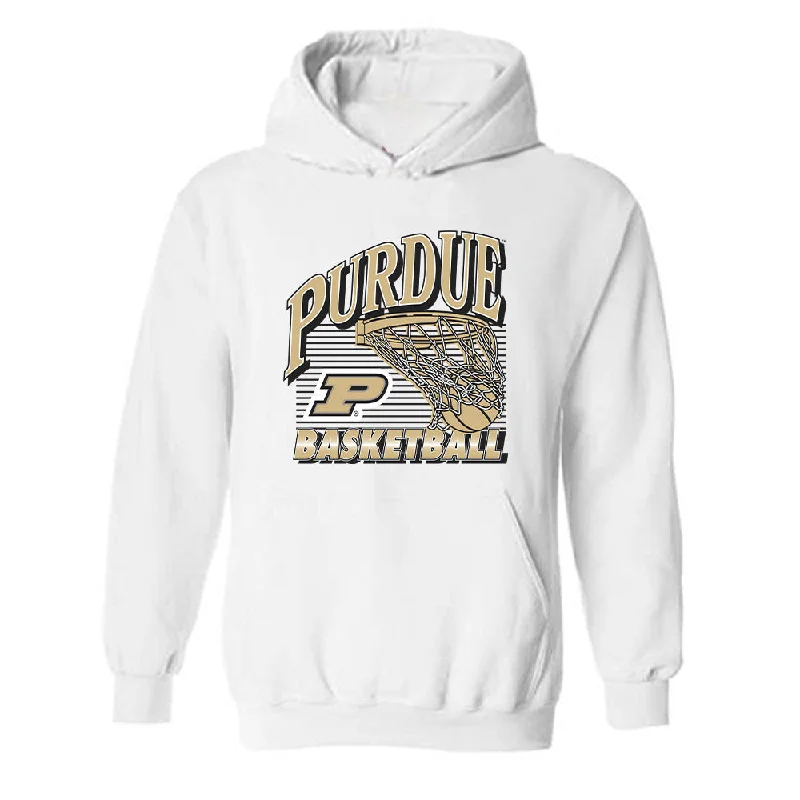 Purdue - NCAA Women's Basketball : Rashunda Jones - Hooded Sweatshirt Hoodie with Crew Neck Simple Timeless