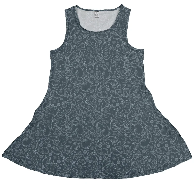 Axolotl Airbending Salamanders Dress Tunics Office stylish