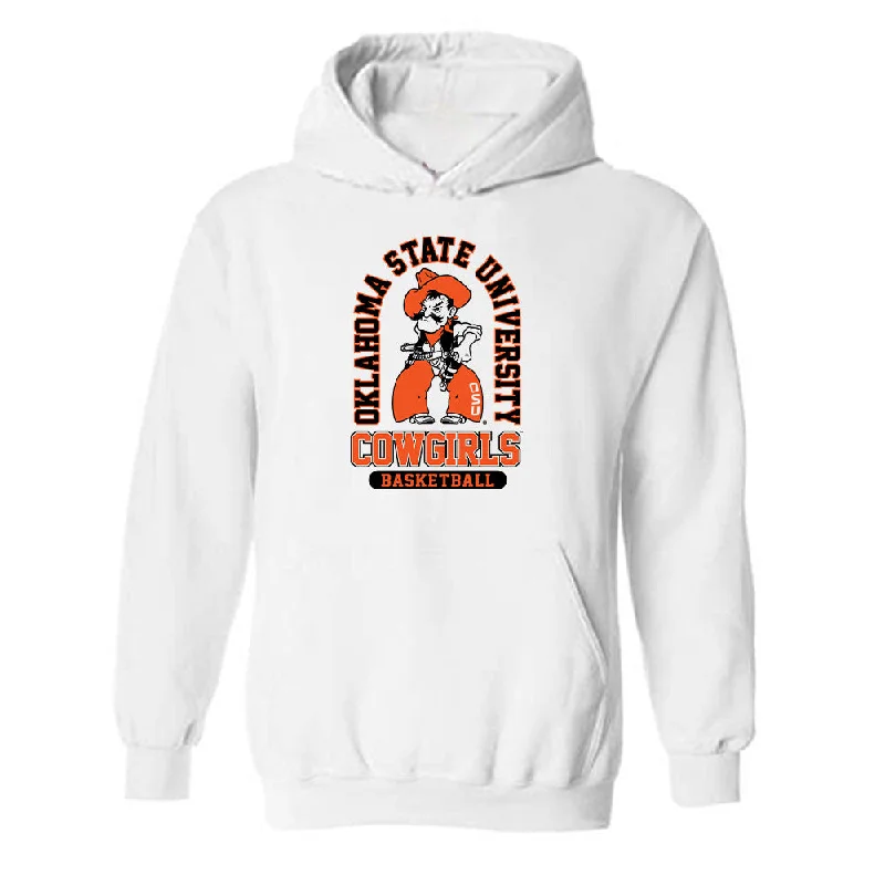 Oklahoma State - NCAA Women's Basketball : Jadyn Wooten - Classic Shersey Hooded Sweatshirt Hoodie with Zipper Placket Modern Functional