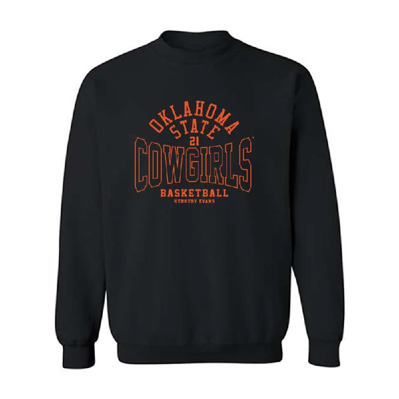Oklahoma State - NCAA Women's Basketball : Kennedy Evans - Classic Fashion Shersey Crewneck Sweatshirt Hoodie with Relaxed Fit Easy Casual Oklahoma State - NCAA Women's Basketball : Kennedy Evans - Classic Fashion Shersey Crewneck Sweatshirt Hoodie with Relaxed Fit Easy Casual