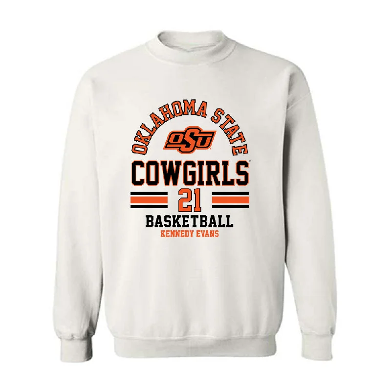 Oklahoma State - NCAA Women's Basketball : Kennedy Evans - Classic Fashion Shersey Crewneck Sweatshirt Hoodie with Neon Bright Vibrant Oklahoma State - NCAA Women's Basketball : Kennedy Evans - Classic Fashion Shersey Crewneck Sweatshirt Hoodie with Neon Bright Vibrant