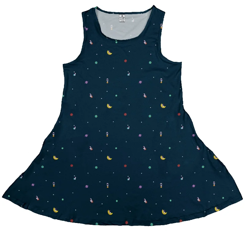 Astro Boy Space Dress Tunics Summer linen