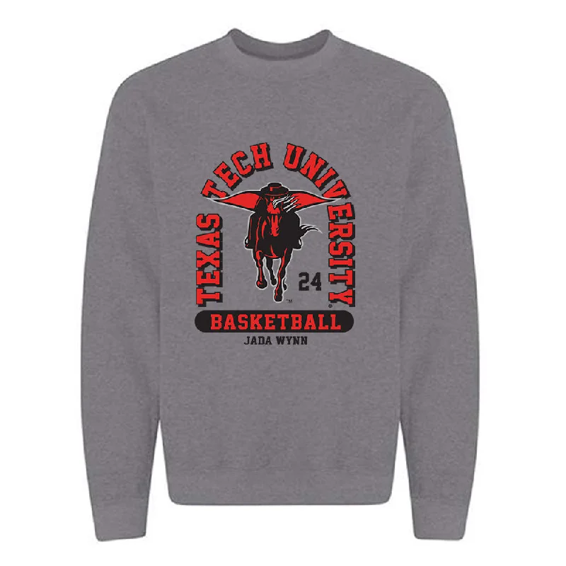 Texas Tech - NCAA Women's Basketball : Jada Wynn - Classic Fashion Shersey Crewneck Sweatshirt Hoodie with Lace Feminine Delicate