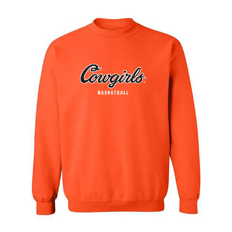 Oklahoma State - NCAA Women's Basketball : Maria Rodriguez - Classic Shersey Crewneck Sweatshirt Hoodie with Hem Elastic Stretchable Comfortable