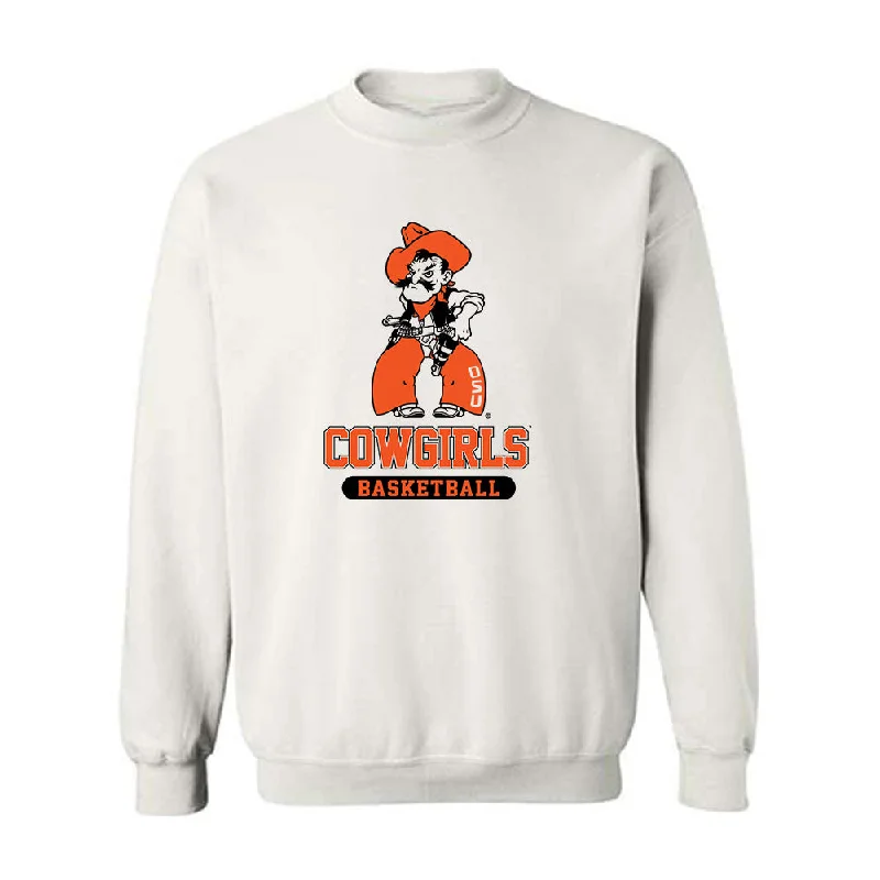 Oklahoma State - NCAA Women's Basketball : Maria Rodriguez - Classic Shersey Crewneck Sweatshirt Hoodie with Patch Decorative Personalized Oklahoma State - NCAA Women's Basketball : Maria Rodriguez - Classic Shersey Crewneck Sweatshirt Hoodie with Patch Decorative Personalized