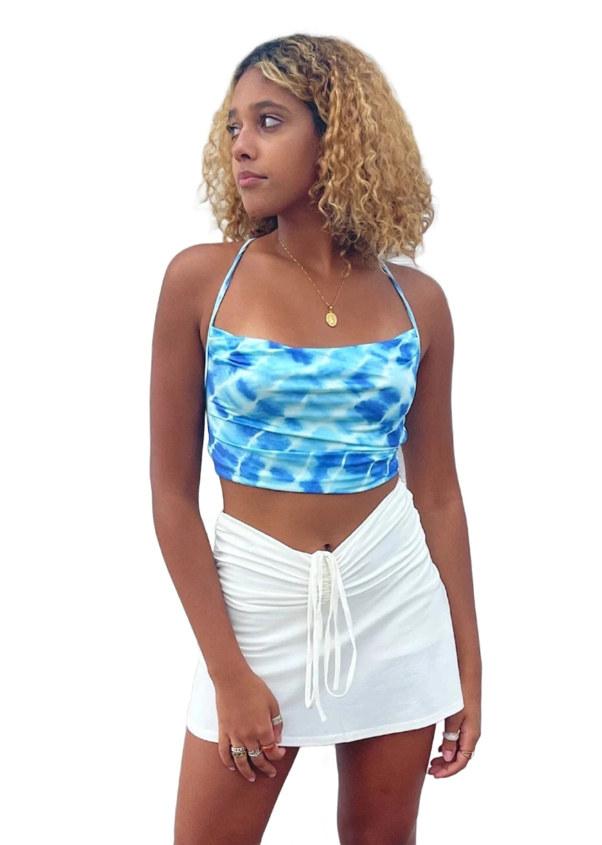 Rock N Rags - "Stay Next To Me" Skirt - White - Adjustable Drawstring Waist linen skirt natural Rock N Rags - "Stay Next To Me" Skirt - White - Adjustable Drawstring Waist linen skirt natural