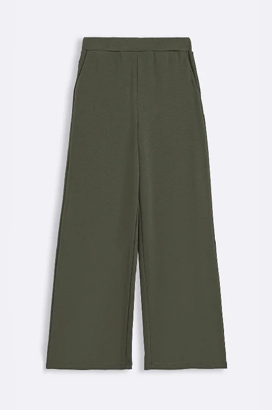 ALL-DAY WIDE PANTS Chic Faux Leather Pants