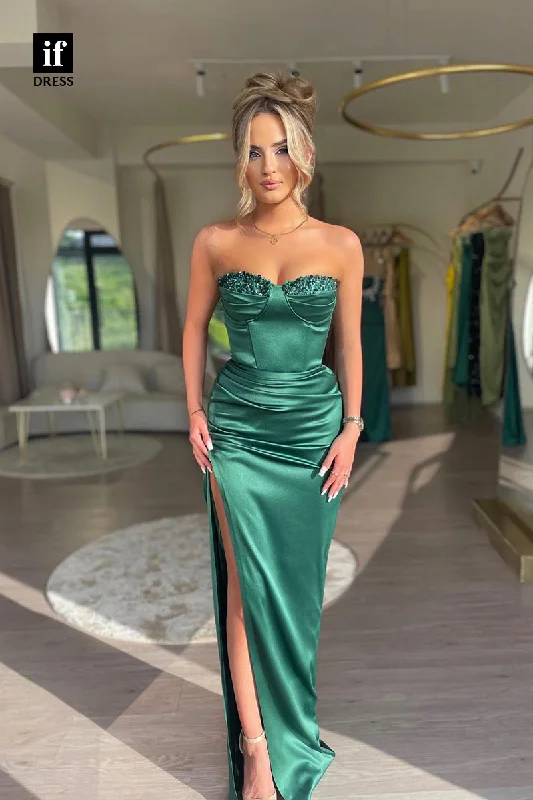 34814 - Off-Shoulder Top Sequins Pleats Side Slit Sleeveless Prom Party Dress Tunics Office stylish 34814 - Off-Shoulder Top Sequins Pleats Side Slit Sleeveless Prom Party Dress Tunics Office stylish