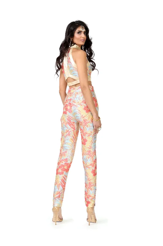 ROOP Floral Palm Pant Stylish Casual Pants