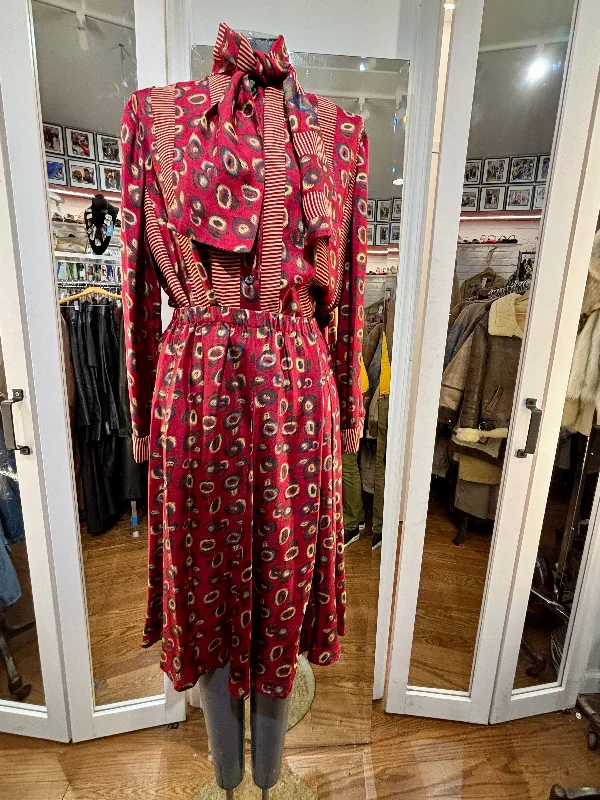 80’s Skirt 2 Piece Set By Koos silk skirt smooth