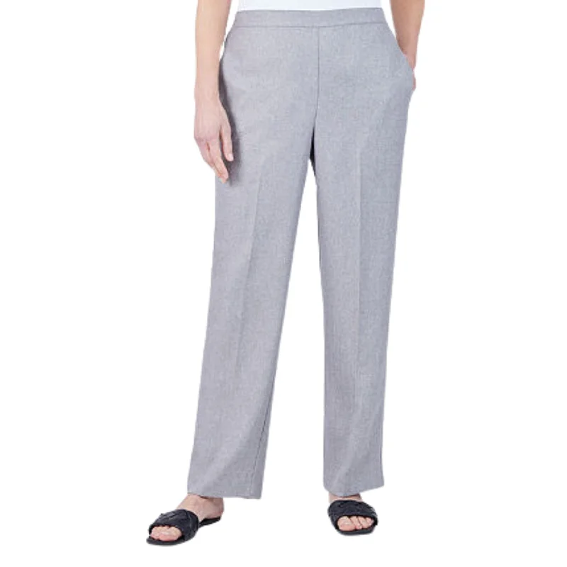 ALFRED DUNNER -  Straight Pull-on Pants Fashionable Track Pants