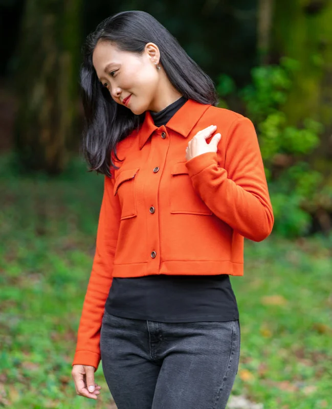 Itch to Stitch Teifi Cardigan Glossy Satin Silk