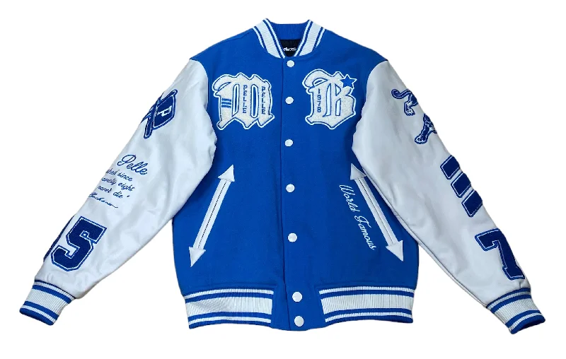 Pelle Pelle MB Wool and Leather Varsity Jacket - Black Knit Jacket Woven Jacket Fleece Jacket
