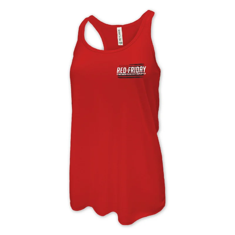 RED Friday Ladies Racerback Tank (Red) cropped tank top