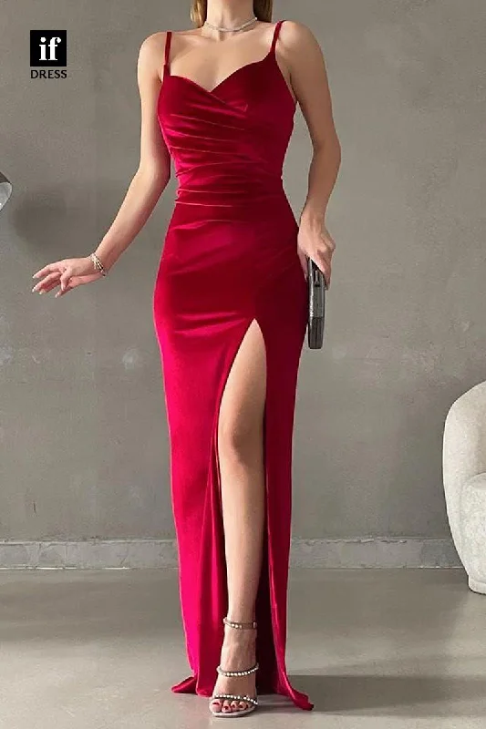 31964 - Sheath/Column Sweetheart Side Split Velvet Prom Evening Party Dress Tunics Hiking breathable 31964 - Sheath/Column Sweetheart Side Split Velvet Prom Evening Party Dress Tunics Hiking breathable