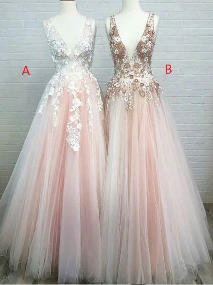 Pale Pink Tulle  Blush Pink Prom Dress Occasion Party Dress Tunics New arrival
