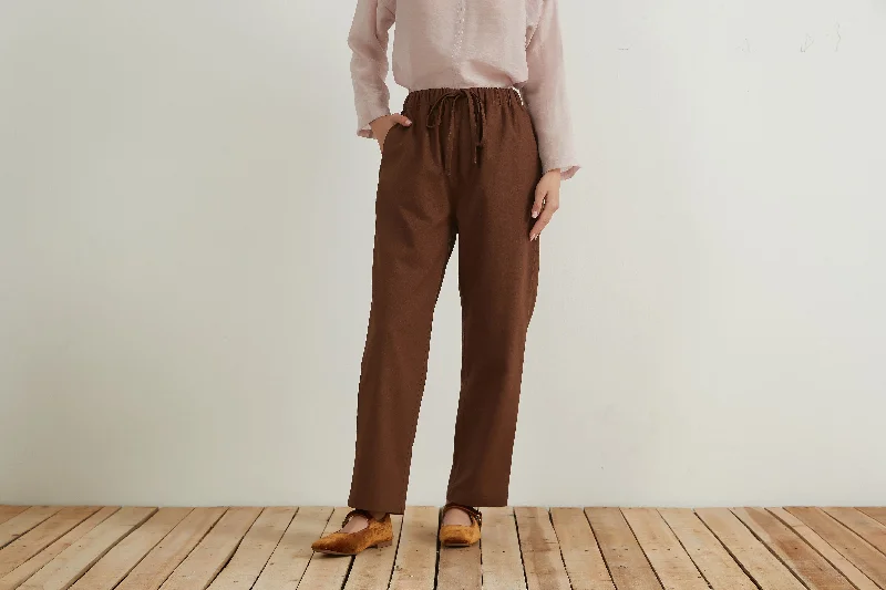RELAX STRAIGHT PANTS Trendy High-Waist Trousers