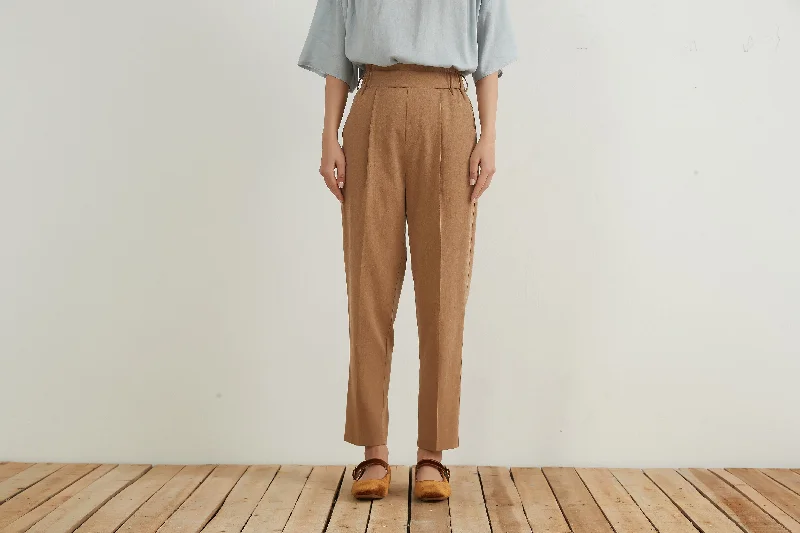 CENTER PRESS SLIM TAPERED PANTS Comfortable Maternity Pants